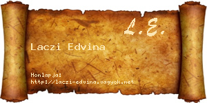 Laczi Edvina névjegykártya
