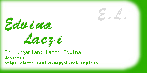 edvina laczi business card